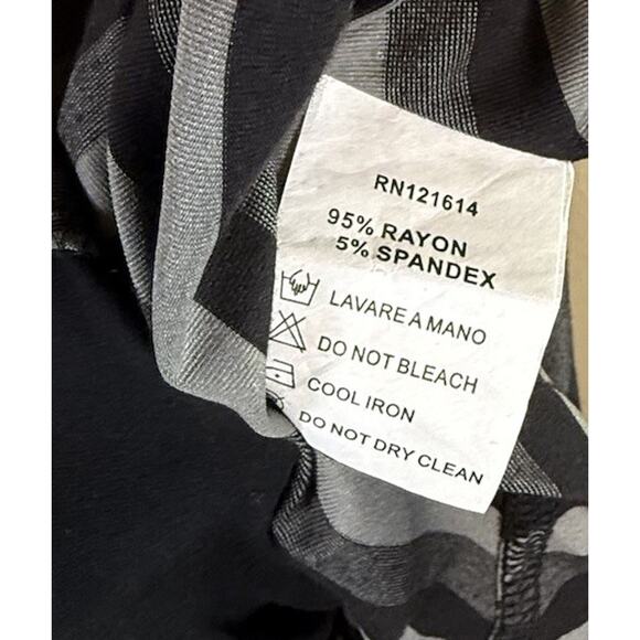 NWT Dzhavael Small Couture Black Gray Whimsy Goth Asymmetric Dress Lagenlook - Picture 7 of 8